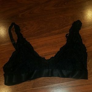 Black lace bralet